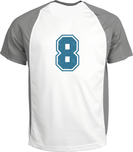 Set Rugnummers van Strijkletters SF Glitter Bleu Glitter 454 - afb. 1