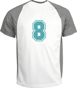 Set Rugnummers van Strijkletters SF Glitter Sky Bleu Glitter 445 - afb. 1