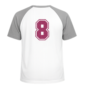 Set Rugnummers van Strijkletters SF Glitter Pink Glitter 457 - afb. 1