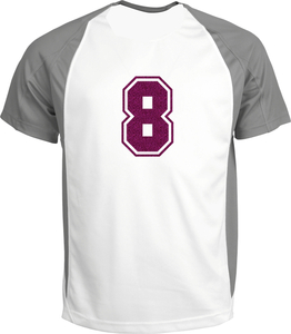 Set Rugnummers van Strijkletters SF Glitter Hot Pink Glitter 432 - afb. 1