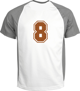 Set Rugnummers van Strijkletters SF Glitter Copper 426 - afb. 1