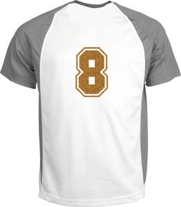 Set Rugnummers van Strijkletters SF Glitter Dark Gold 429 - afb. 1