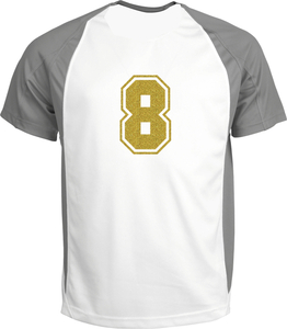 Set Rugnummers van Strijkletters SF Glitter Light Gold Glitter 425 - afb. 1