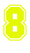 Set Rugnummers van Strijkletters SF Glow in the dark Glow in the Darg Geel - afb. 2