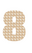 Set Tas nummers Strijkletters Aachen Design Leger Beige - afb. 2