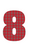 Set Tas nummers Strijkletters Aachen Design Ruit Rood - afb. 2
