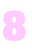 Set Tas nummers Strijkletters Aachen Metallics Roze Metallic - afb. 2