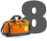 Set Tas nummers Strijkletters Aachen Glow in the Dark - afb. 1