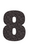 Set Tas nummers Strijkletters Aachen Glitter Black Glitter 458 - afb. 2