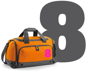 Set Tas nummers Strijkletters Aachen Glow in the Dark Roze - afb. 1