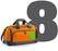 Set Tas nummers Strijkletters Aachen Glow in the Dark Groen - afb. 1
