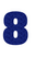 Set Tas nummers Strijkletters Aachen Glitter Royal Blue Glitter 489 - afb. 2