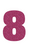 Set Tas nummers Strijkletters Aachen Glitter Pink Glitter 457 - afb. 2
