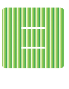 Set Tas nummers Strijkletters Alma Mirror Groen - afb. 2