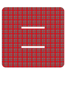 Set Tas nummers Strijkletters Alma Design Ruit Rood - afb. 2