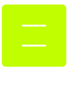 Set Tas nummers Strijkletters Alma Flock Neon Geel - afb. 2