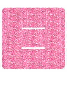 Set Tas nummers Strijkletters Alma Glitter Medium Pink - afb. 2