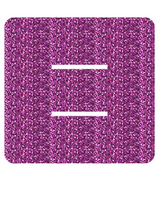 Set Tas nummers Strijkletters Alma Glitter Lavender 428 - afb. 2