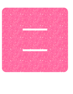 Set Tas nummers Strijkletters Alma Glitter Neon Pink Glitter 448 - afb. 2