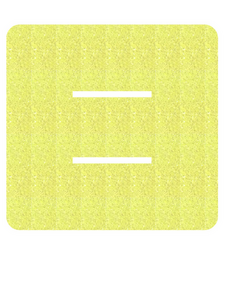 Set Tas nummers Strijkletters Alma Glitter Neon Yellow Glitter 446 - afb. 2
