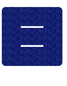 Set Tas nummers Strijkletters Alma Glitter Royal Blue Glitter 489 - afb. 2