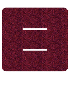 Set Tas nummers Strijkletters Alma Glitter Burgundy  Glitter 422 - afb. 2