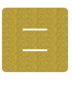 Set Tas nummers Strijkletters Alma Glitter Light Gold Glitter 425 - afb. 2
