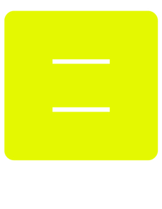 Set Tas nummers Strijkletters Alma Glow in the Darg Geel - afb. 2