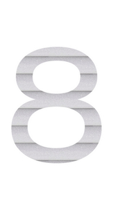 Set Tas nummers Strijkletters Ari Glitter Rainbow White 488 - afb. 2