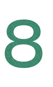 Set Tas nummers Strijkletters Ari Glitter Emerald Glitter 427 - afb. 2