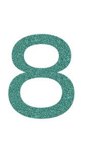 Set Tas nummers Strijkletters Ari Glitter Jade Glitter 482 - afb. 2