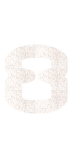 Set Tas nummers Strijkletters AX Glitter White Glitter 444 - afb. 2