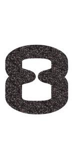 Set Tas nummers Strijkletters AX Glitter Black Glitter 458 - afb. 2
