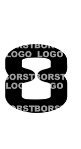 Set Tas nummers Strijkletters AX Flex BORSTLOGO - afb. 2