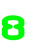 Set Tas nummers Strijkletters AX Glow in the Dark Groen - afb. 2