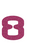 Set Tas nummers Strijkletters AX Glitter Pink Glitter 457 - afb. 2