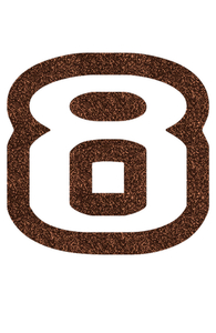 Set Tas nummers Strijkletters Crack Glitter Brons Glitter 452 - afb. 2