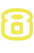 Set Tas nummers Strijkletters Crack Polyester Ondergrond Neon Geel - afb. 2