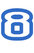 Set Tas nummers Strijkletters Crack Flex Helderblauw - afb. 2