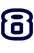 Set Tas nummers Strijkletters Crack Flex Donker Marine Blauw - afb. 2