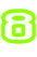 Set Tas nummers Strijkletters Crack Reflecterend Groen - afb. 2