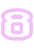 Set Tas nummers Strijkletters Crack Glitter Neon Purple 480 - afb. 2