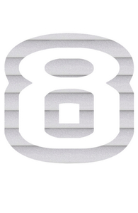 Set Tas nummers Strijkletters Crack Glitter Rainbow White 488 - afb. 2