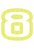 Set Tas nummers Strijkletters Crack Glitter Neon Yellow Glitter 446 - afb. 2