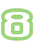 Set Tas nummers Strijkletters Crack Glitter Neon Green Glitter 447 - afb. 2