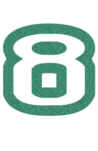 Set Tas nummers Strijkletters Crack Glitter Emerald Glitter 427 - afb. 2