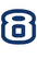 Set Tas nummers Strijkletters Crack Glitter Navy Blue Glitter 423 - afb. 2