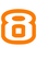 Set Tas nummers Strijkletters Crack Glow in the Dark Oranje - afb. 2
