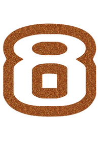 Set Tas nummers Strijkletters Crack Glitter Copper 426 - afb. 2