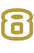 Set Tas nummers Strijkletters Crack Glitter Light Gold Glitter 425 - afb. 2